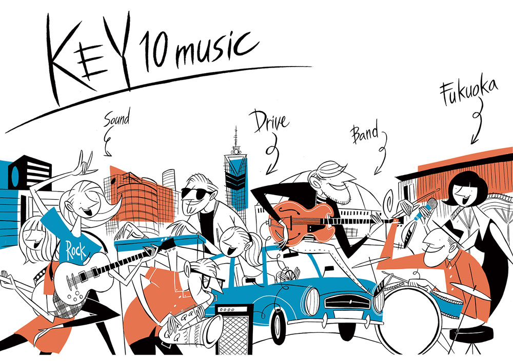 結果発表 4 Key Music Cdジャケット レーシングカー イラストデザイン募集受賞作品発表 Fukuoka Key10 Music